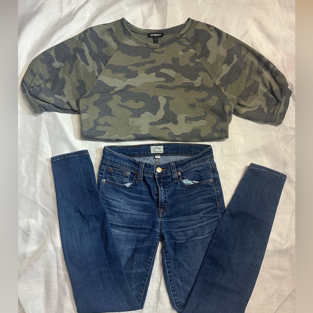 Express Dark Blue Skinny Jeans